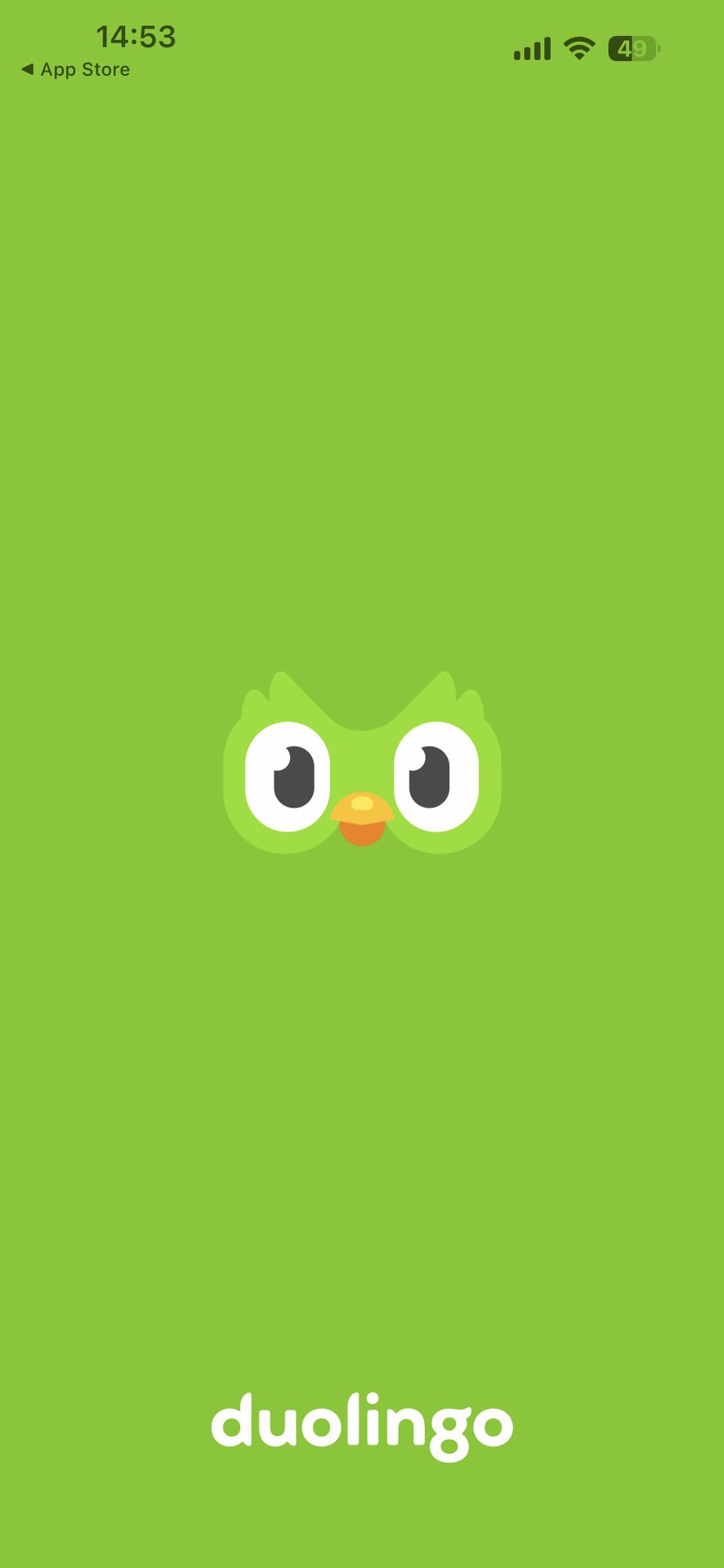 Duolingo-英語/韓国語などのリスニングや英単語の練習のSplash Screen画面